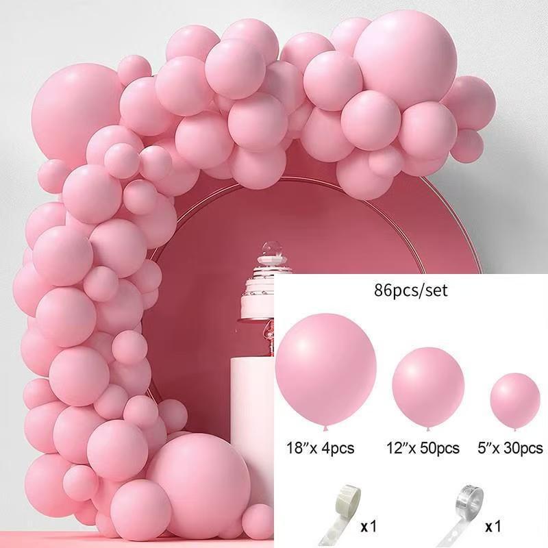 Conjunto de Balões Macarons Matte e Metálicos para Decorações de Festa de Aniversário Multicena