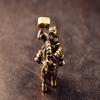 Brass Goat Dwarf Warrior Figurine Miniature Desktop Ornaments Retro Metal Models Statue Home Decoration