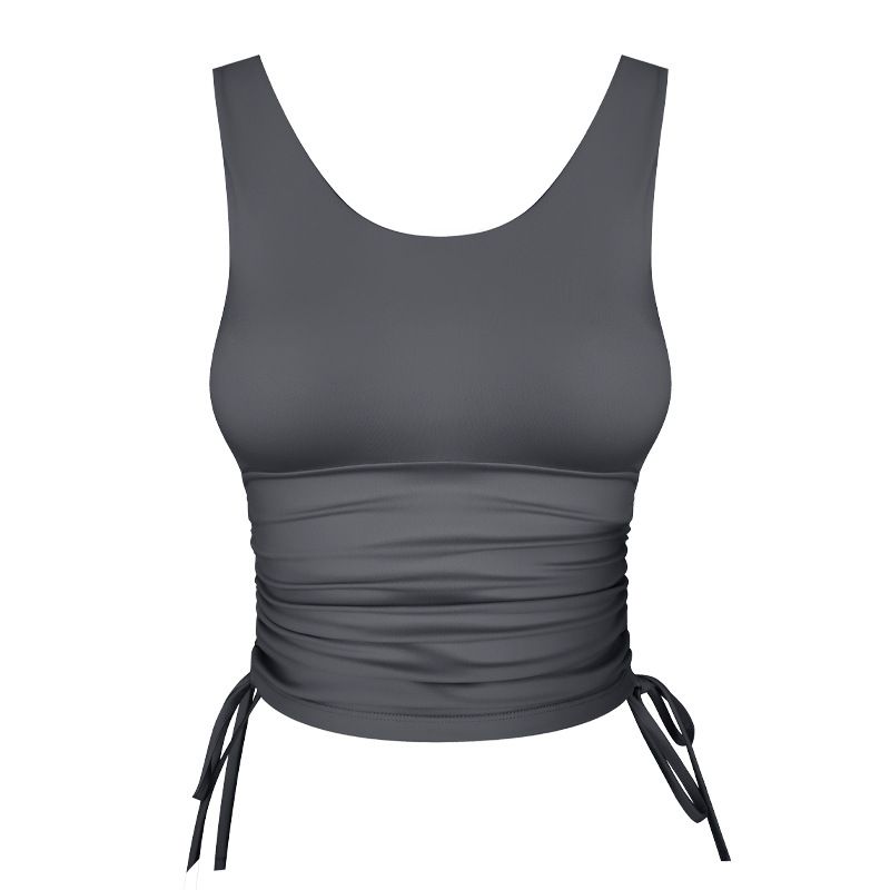 With Chest Pad Spring and Summer New Arrival Running Training Gym Sleeveless Yoga Clothes Strap Vest Female Pilates Tops Female