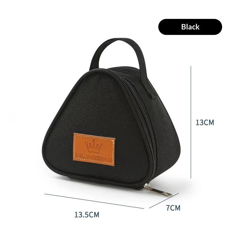 

Portable Triangle Insulation Lunch Bag For Rice Vegetable Roll Milk Sandwich Egg Breakfast - Keep Food Warm Cool A3