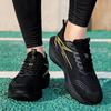 Professional Running Shoes Couple's Damping Sneakers Breathable Mesh Tennis Basketball Trainers Elastic Training Shoes