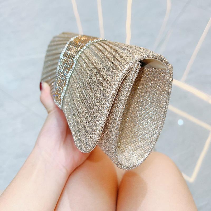Hand-held Bag Rhinestone Handbag Crossbody Bag Diamond-encrusted Single-shoulder Crossbody Bag