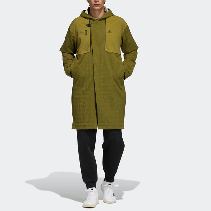 adidas WJ Longtex Hooded Jacket Men Military Green H39337
