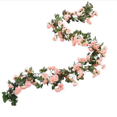 Artificial Pink Rose Garland