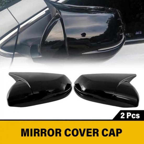 Gloss Black For Honda CRV CR-V 2017-2020 OX Horn Side Rearview Mirror Covers Cap