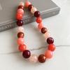 Elegant Summer Acrylic Beaded Necklace: Fashionable Round Clavicle Chain Jewelry