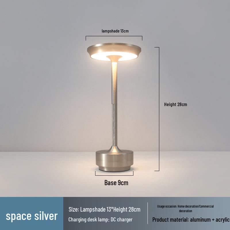 Creative USB-Charging LED Bedside Lamp for Hotels and Cafes