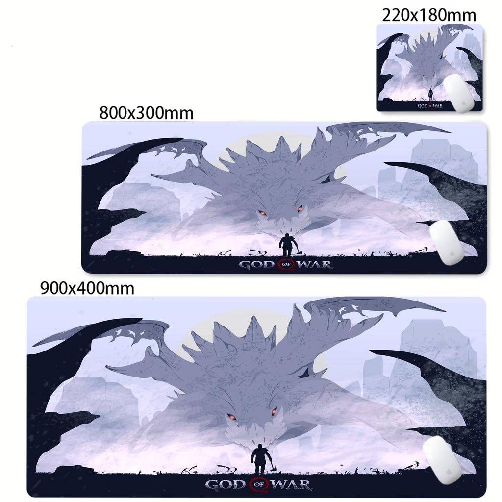 Game God of War Mouse Pad Anime Game Mousepad Computer Keyboard Desk Pads Office Carpet Laptop Mausepad Nonslip Base Deskmat