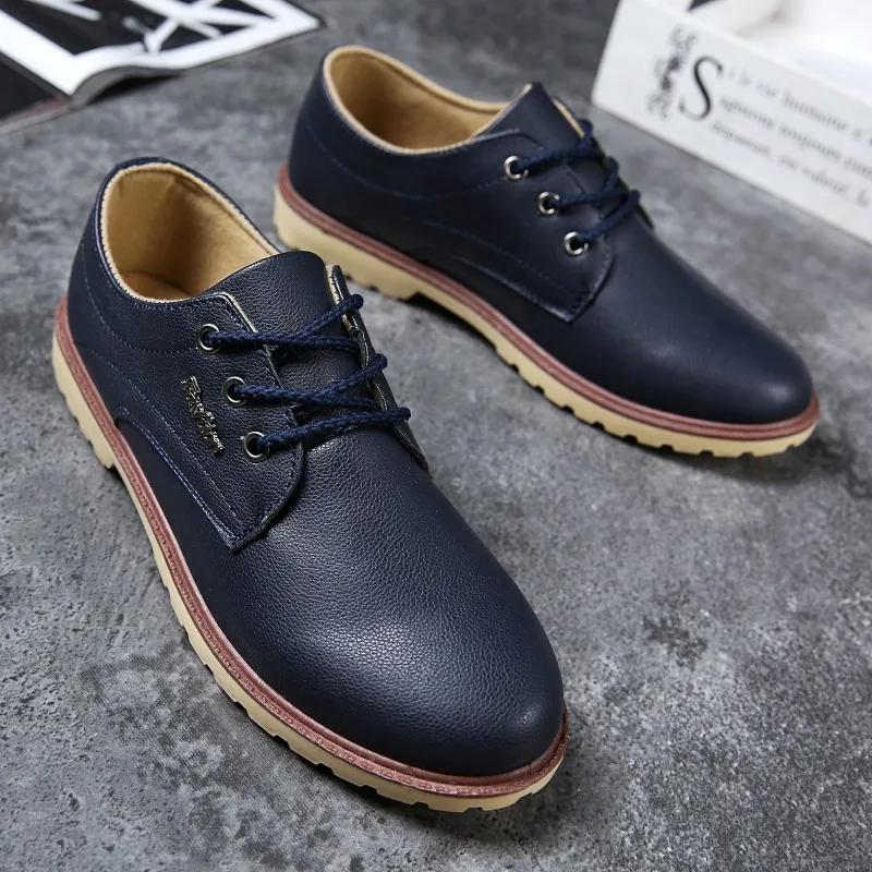 Fashion 2025 Autumn Men Leather Shoes Casual Work Shoes Non-slip Breathable Waterproof Shoes Woman  Formal Shoes Men  Zapatos De Hombre
