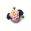 1:12 Miniatur Tonblume Mini Topfblume Keramiktopf Lotus Modell Blume Bonsai Garten Heimschmuck