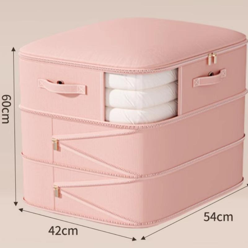 

Большой Вместимости Негабаритный Портативный Компрессионный Мешок для Хранения, Подходит для Одежды, Одеял, Подушек, Пуховых Одеял, Органайзер для Экономии Места 54*42*60cm розовый