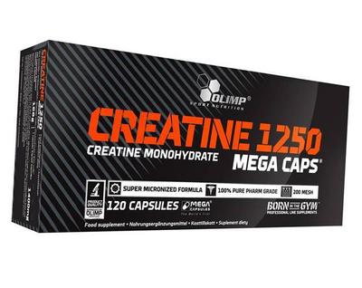 Creatine Monohydrate Capsules, Creatine 1250 Mega Caps, (31283005)