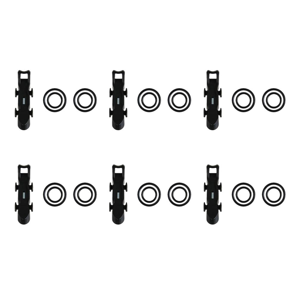 10-4pc Fishing Magnetic Fixed Lure Jig Hooks Holder with Rubber Rings Automatic Fishing Lure Bait Holder for Fishing Rod Tools