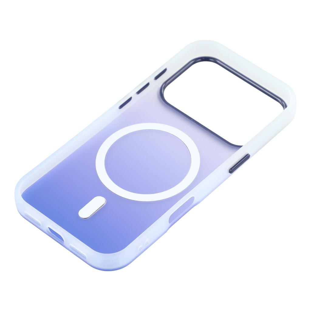 For iPhone 17 Pro Case Compatible with MagSafe Gradient Frosted Design PC + TPU Phone Cover