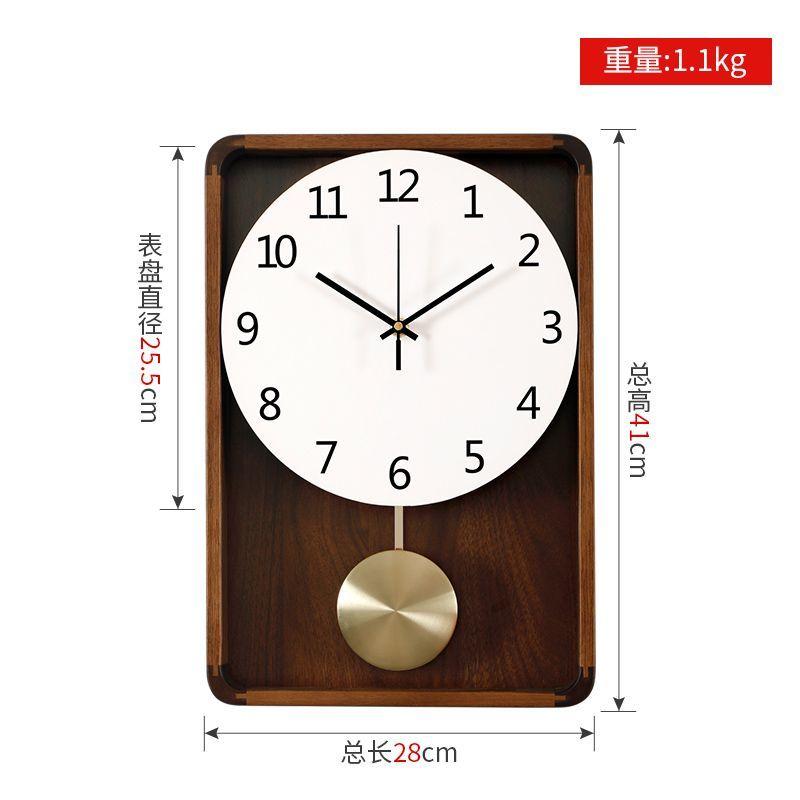 Light luxury living room clock, grand