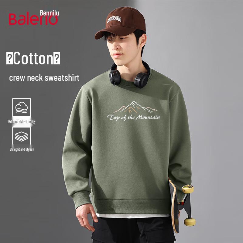 

Baleno Men s 2025 Autumn Mountain Graphic Sweatshirt 3XL