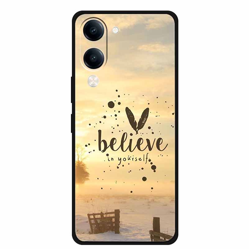 For Vivo iQOO Z10 Lite Case Silicone Black TPU Funda Back Cover for iQOO Z10 Lite 5G I2409 Soft Case Animal Coque IQOOZ10 Lite