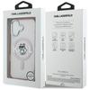 Karl Lagerfeld IML Choupette Sketch Logo MagSafe Case for iPhone 17 Pink