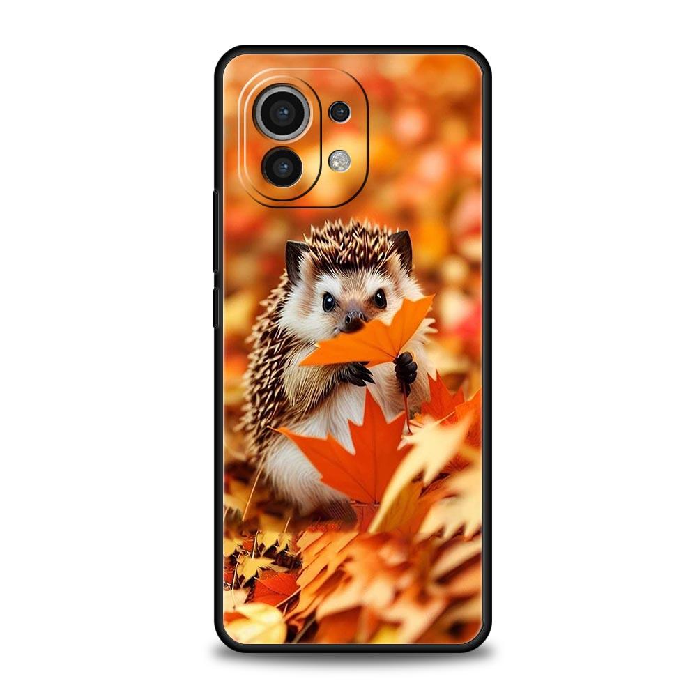 Süße kleine Igel Handyhülle für Xiaomi Mi 15 14 13 12 11 Lite 14T 13T 12T 11T Pro Poco X7 X6 X5 X3 Pro F6 F5 F4 Hülle