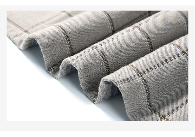 Plush and Thickened Grinding Grid Comfortable Skin Friendly Casual Warm Shirt Men's Shirt