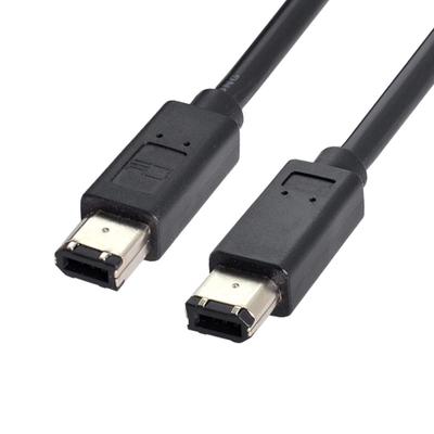 CY IEEE 1394 FireWire 400 FireWire 400 iLink Cable Black 6-Pin/6-Pin - 6-6 1.8m