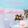 10pcs Elastic Straps Wedding Decoration Bow Chair Back Cover Elastic Chair Cover Buckle Slider Straps