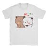 Kawaii Bubu Dudu Couple Pandas TShirt Unisex  Amazing 100 Cotton Tees Round Collar Short Sleeve T Shirts Gift Idea Clothing