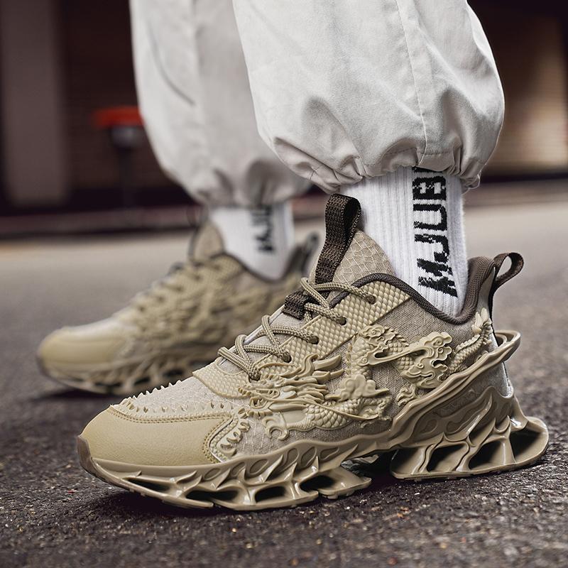 Herresko Joggesko Herre tenis Luksussko Herre casual Trainer Race Pustende mote loafers løpesko for menn