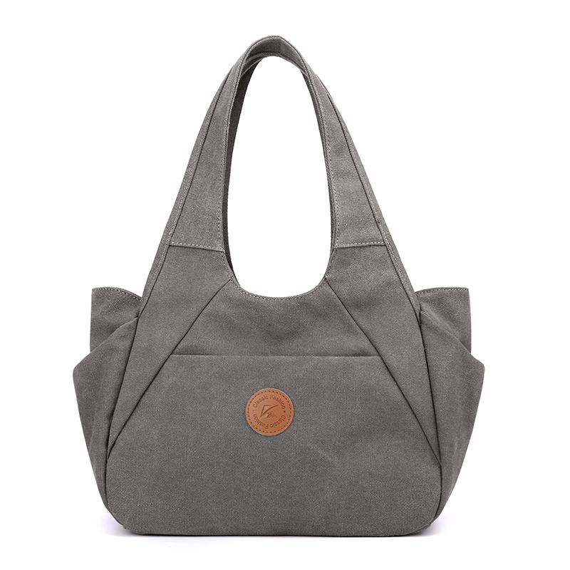 Canvas Damen-Henkeltasche große Kapazität Damen-Umhängetasche Vintage Damen-Pendeltaschen