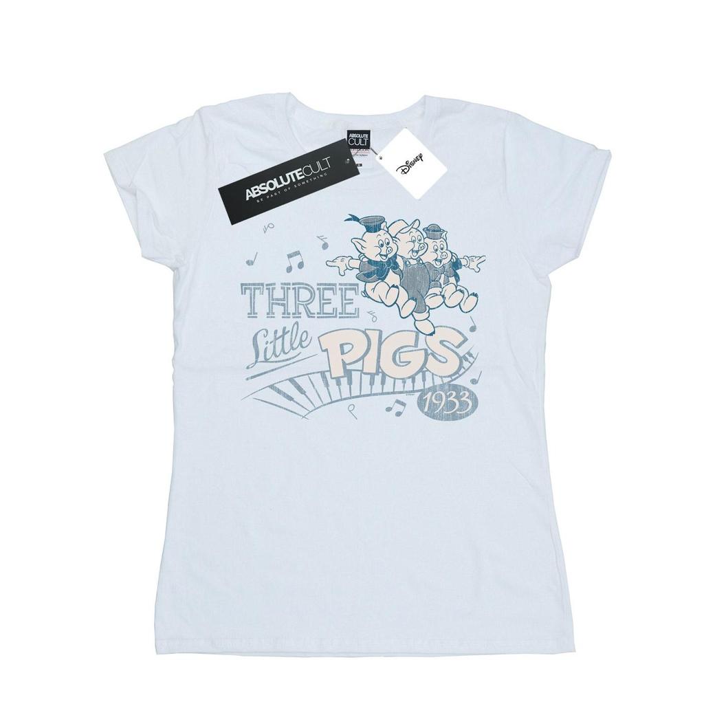 Disney Womens/Ladies Three Little Pigs 1933 Cotton T-Shirt