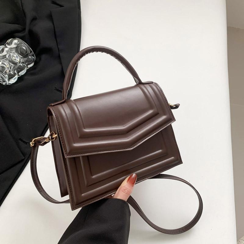 Trendy Pu Leather Small Square Crossbody Bag With Magnetic Closure For Everyday Use