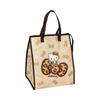 J's Planning Sanrio Insulated Thermal Square Tote Bag Hello Kitty Leopard with Zipper W32 X H38 D25cm SBS571