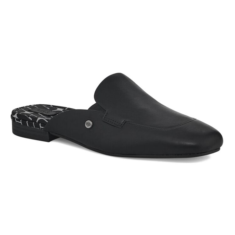 UGG Fashionable Round Toe Block Heel Sandals Women Sandals Black 1125052-BLLE