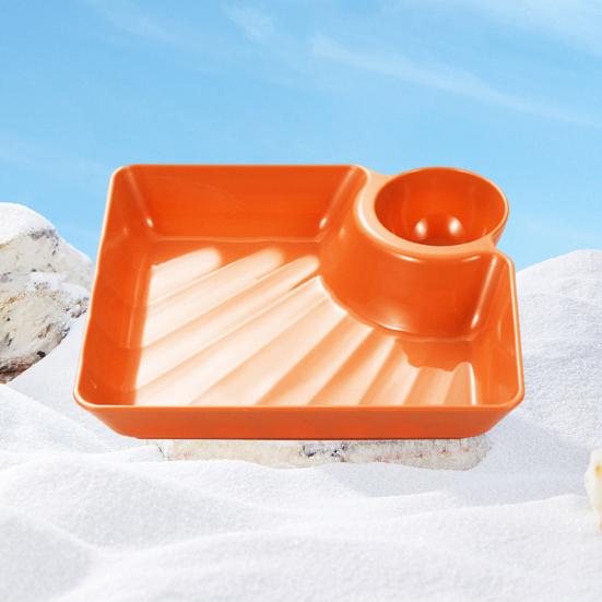 Knödelteller mit Soßenteller-Design, vielseitig, leicht zu reinigen, für Snacks, Desserts, Sushi-Tablett, Küchengeschirr