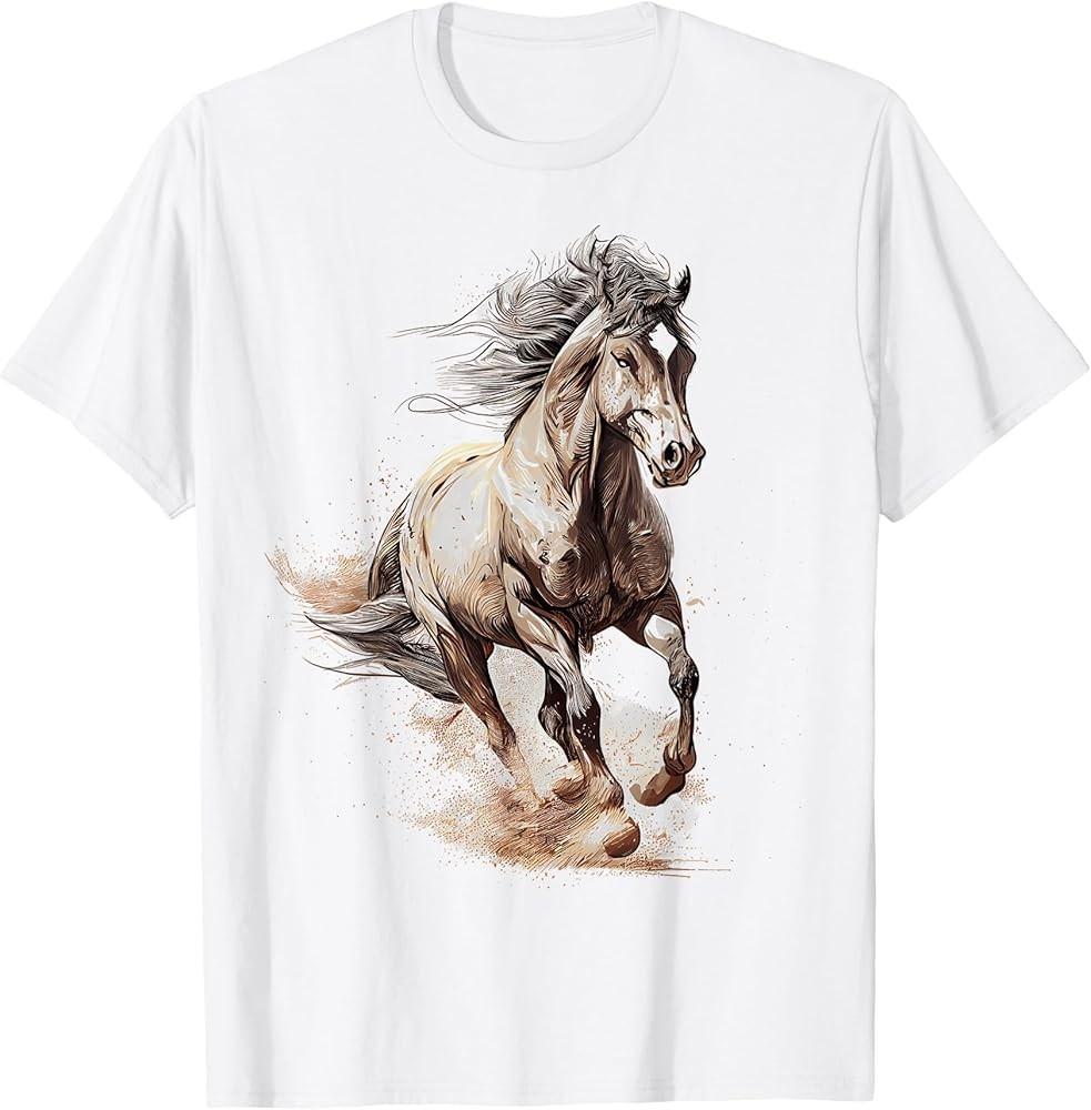 Beautiful Horse Graphic Horse Graphic for Girls TShirt Unisex T-Shirt XXL