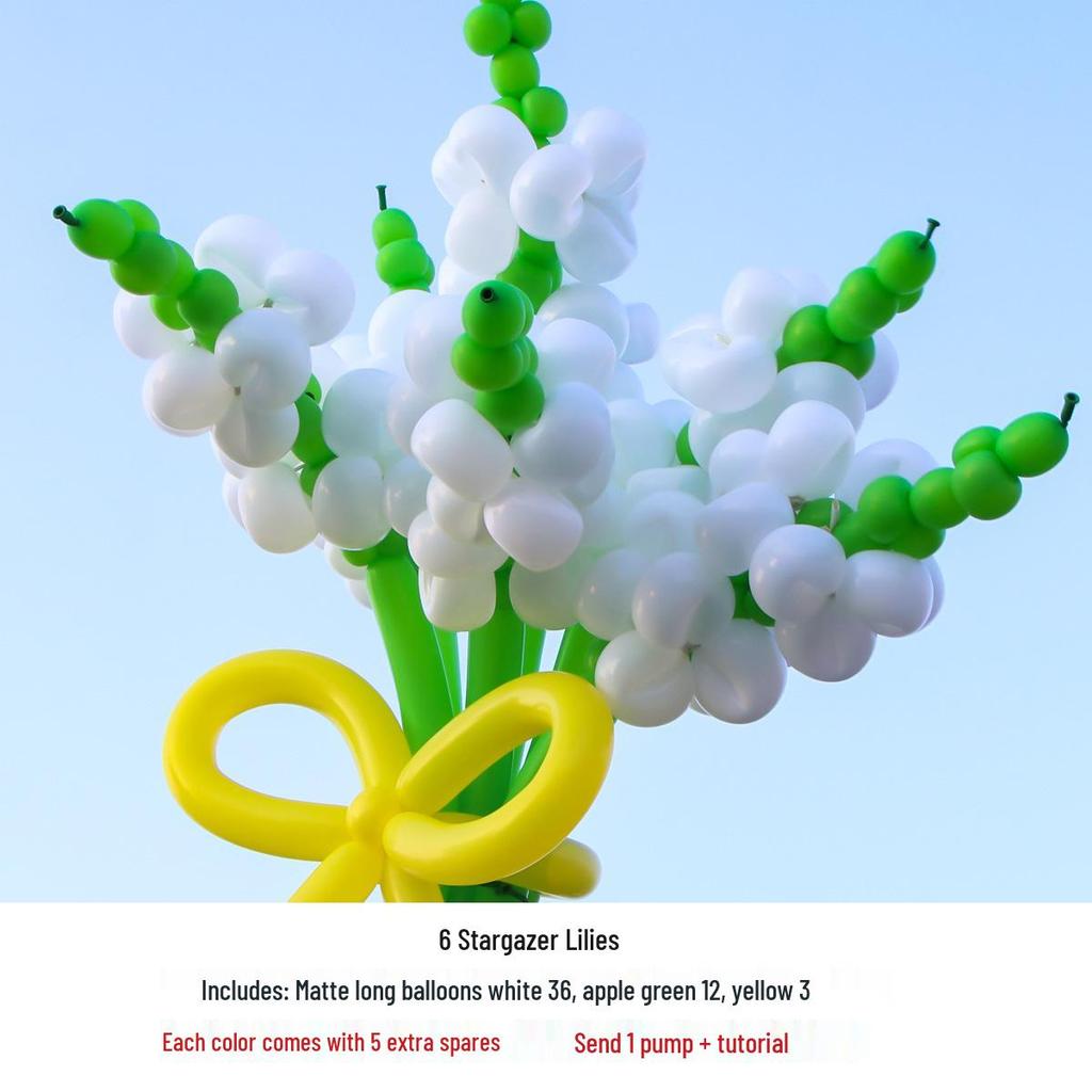 Ins Xiaohongshu DIY Blumen-Ballonstrauß-Set für Kinder - Japanische & Koreanische Partyballons