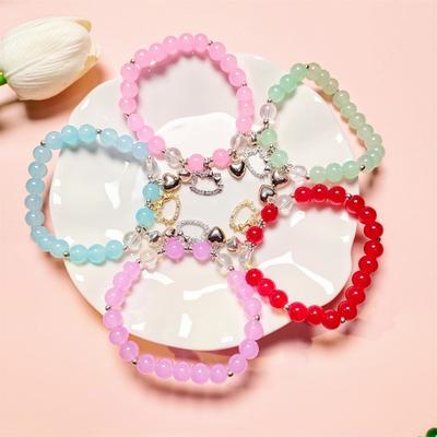 Imitation Jade Goldene Zweige und Jadeblätter Armband