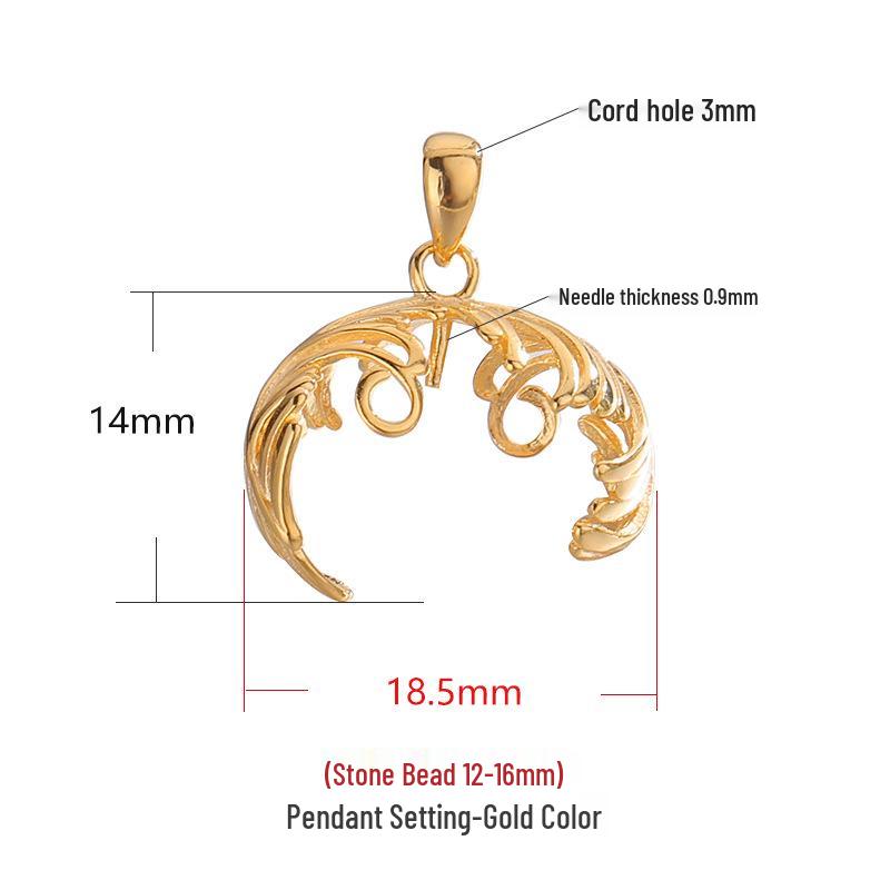 

Наскрізна підвіска-пряжка з перлами для DIY ювелірних виробів з інкрустацією бурштином, бджолиним воском або нефритом.