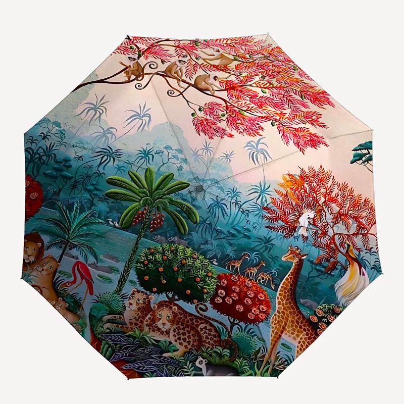 

1PC Jungle Safari Umbrella-8-Rib Reinforced, Automatic Open, Lightweight & Durable, Fashion Accessory for Outdoor, Beach L0372