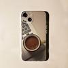 Coffee Latte Ice Brown For iPhone 17,16,15,14,13,12,11 Pro,Max,Plus,X,XS,XR,SE4,E Mini Transparent Print Phone Case