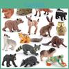 Squirrel Hedgehog White Tail Deer Pvc Animal Model For Cake Decoration And Wildlife Display