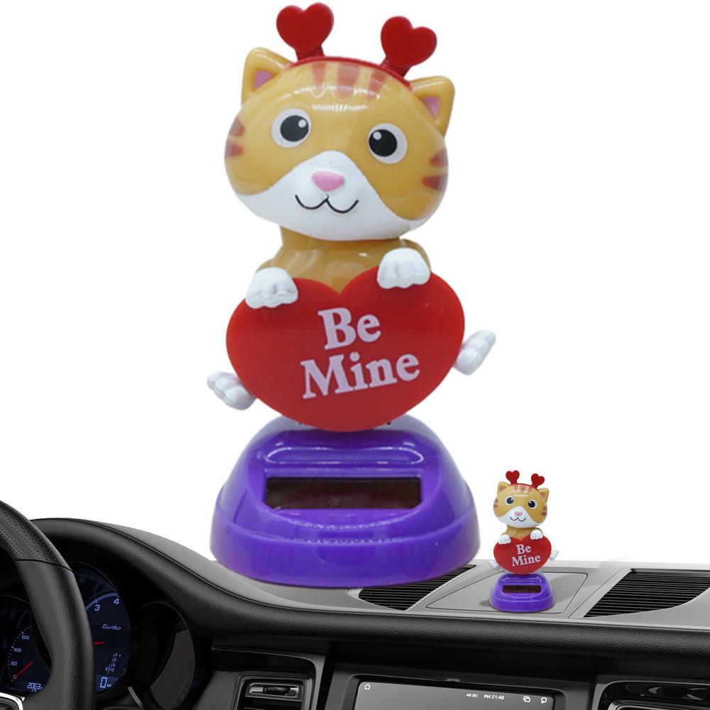 

Солнечные батареи Танцующие животные Мультфильм Настольный орнамент День святого Валентина Настольный орнамент Bobblehead Танцор Фигурка для окна автомобиля