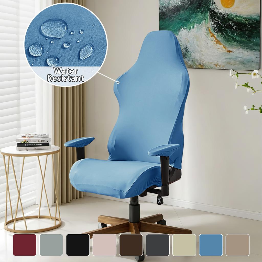 Milk silk waterproof e-sports chair cover solid color elastic e-sports chair cover spot chair cover