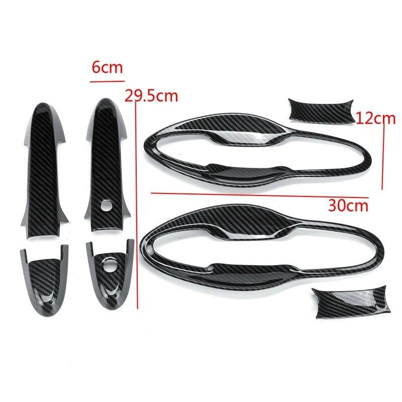Car  Exterior Styling Front Door Handles Cover Trim Carbon Fiber Bowl for Honda HRV HR-V Vezel 2014-2017