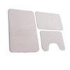 3 Pieces Toilet Mat Set Non Slip Water Absorbent Washable Bathroom U Shaped Toilet Rug Set for Home Toilet Training