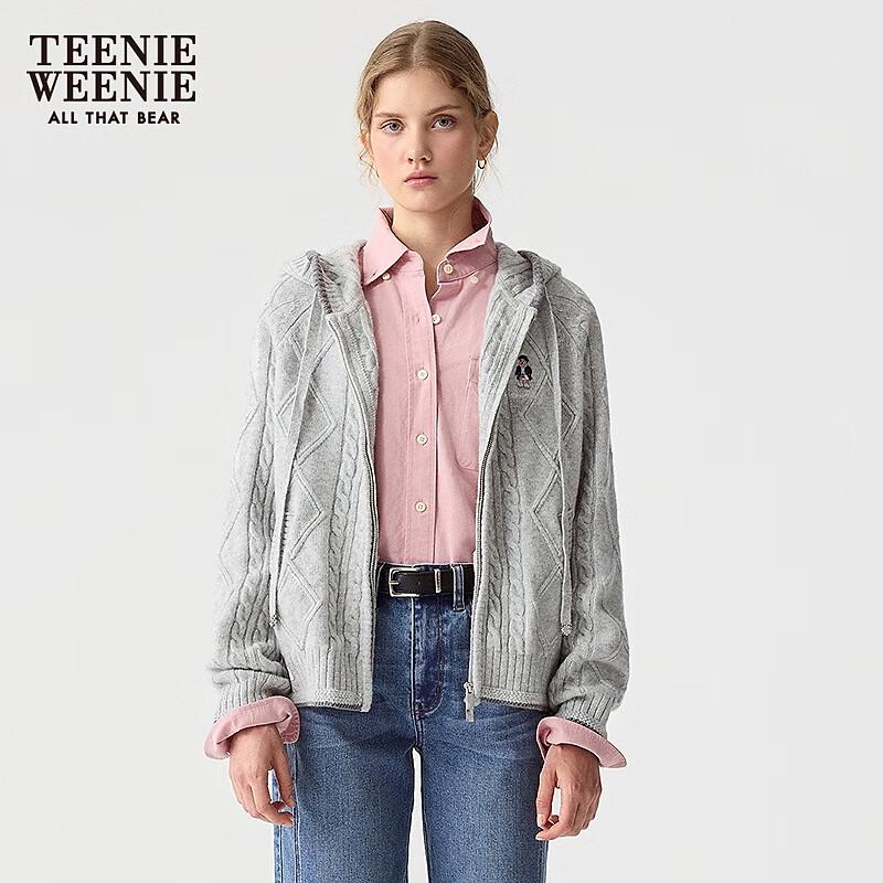 Teenie Weenie Women's Bear Hooded Knit Cardigan