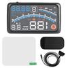 OBD2 HUD Speedometer Windshield Projector Car Head Up Display Digital Water Temp Tester New 4E Upgraded Alarm 5.5inch HD Screen