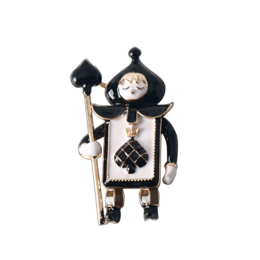 Cartoon Clown Brooches Classic Knight Corsage Jewelry Accessories Soldier Brooch  Man