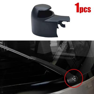 1x Car Rear Windshield Wiper Arm Cover Cap For VW Golf 5 Mk5 1K 2003 - 2009 Rabbit GTI Jetta SportWagen Vento Variant Black