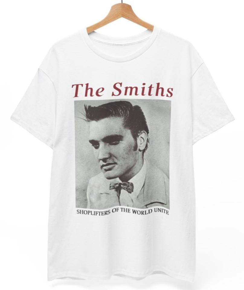 The Smiths Shirt Shoplifters of the World Unite Morrissey Johnny Marr Unisex Tee Unisex T-Shirt XXXL